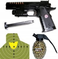 Pistolet COLT 1911 Kulki Broń Pistolety Karabiny + TARCZA I KULKI