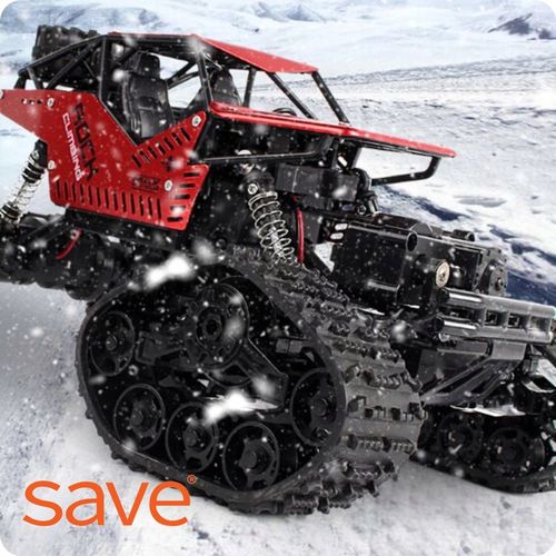 Samochód Zdalnie Sterowany Terenowy 4x4 Auto Na Pilota Z KOŁAMI GĄSIENICAMI na Arena.pl