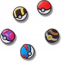 Crocs Przypinki Ozdoby Piny Charms Jibbitz Poke Ball 5pc