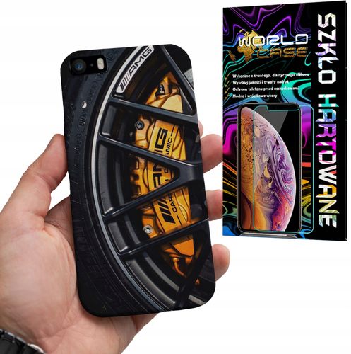 ETUI DO IPHONE SE 2020 - MERCEDES FELGA AUTO FAN MĘSKIE WZORY SZKŁO na Arena.pl
