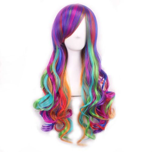 Peruka multicolor 80 cm na Arena.pl