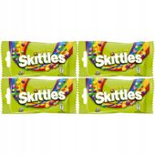 Skittles Crazy Sours Cukierki do żucia 38 g x 4 sztuk
