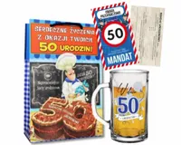 Śmieszny Prezent Na 50 Urodziny Dla Faceta Mężczyzny Zestaw Prezentowy