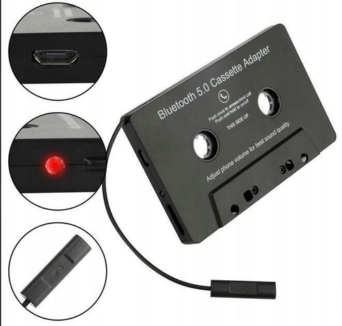 ADAPTER KASETY BLUETOOTH5.0 AUTA AUDIO ODBIORNIK na Arena.pl