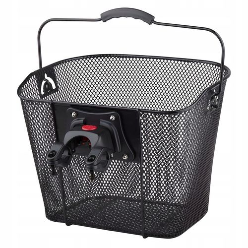 DUŻY KOSZ NA ROWER METALOWY KOSZYK ROWEROWY NA KIEROWNICĘ SYSTEM CLICK XXXL na Arena.pl