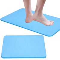 Mata łazienkowa diatomitowa 60x40x0,9 cm antypoślizgowy dywanik niebieski