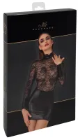 noir handmade dress xl koronkowa sukienka z kołnierzem powerwetlook