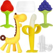 6x GRYZAK BANAN SZCZOTECZKA TRENINGOWA MASUJĄCA SILIKONOWY GRYZAK