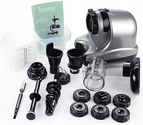 Wyciskarka do soków pozioma BYZOO Rhino srebrny na Arena.pl