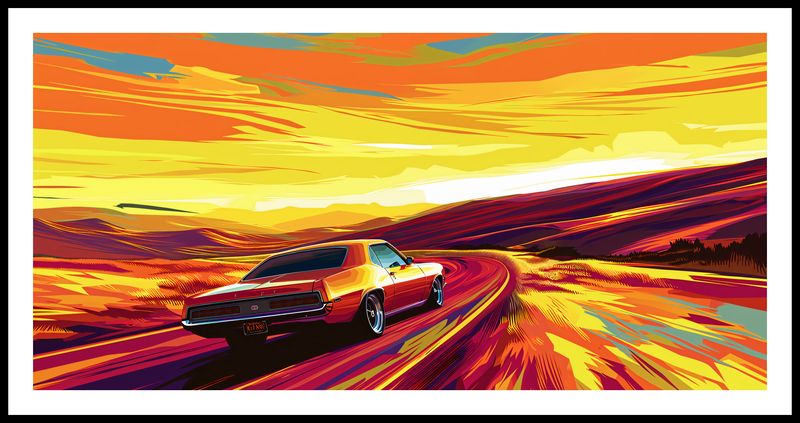 Plakat 91,3x44,5cm Pędź Przed Siebie zdjęcie 3