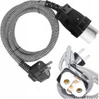 PRZEWÓD SZNUR KABEL DO PRODIŻA OPIEKACZA PIEKARNIKA 1,8M W OPLOCIE