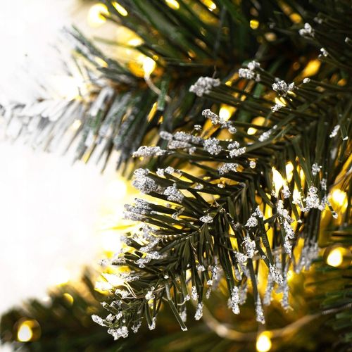 CHOINKA SZTUCZNA 160 CM NA PNIU PIĘKNA SOSNA DIAMENTOWA GĘSTA OŚNIEŻONA na Arena.pl