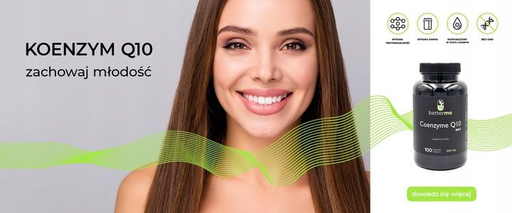 Koenzym Q10 max BetterMe 200mg 100szt w oleju lnianym super przyswajalność zdjęcie 5
