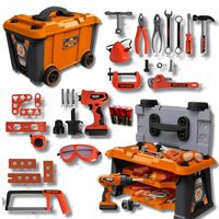 ZESTAW MAJSTERKOWICZA WARSZTAT SKRZYNKA NARZĘDZIA WIERTARKA NA BATERIE