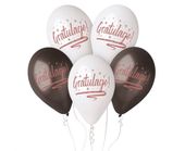 Balony lateksowe Gratulacje, 5 szt.