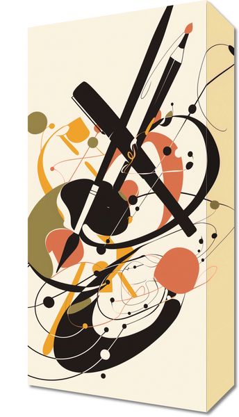 Obraz 20x40cm Abstrakcyjny Rapsod zdjęcie 1