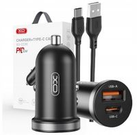 ZESTAW | SZYBKA ŁADOWARKA SAMOCHODOWA 48W + KABEL TYPE C | PD 30W | QC 3.0