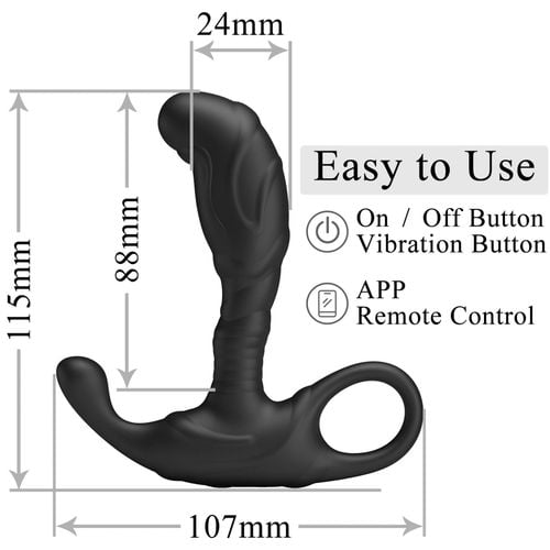 pretty love andrew app-controlled vibrating anal plug na Arena.pl