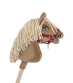 Kantar dla konia Hobby Horse uniwersalny A4 i A5 zapinany - bordowy