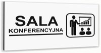 Tabliczka informacyjna BIAŁA dibond SALA KONFERENCYJNA NADRUK UV