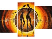 OBRAZ DANCING LOVE ABSTRAKCJA KOCHANKOWIE 3 KOLORY