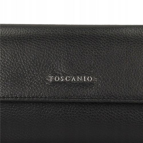 Kopertówka Damska Skóra Naturalna Elegancka Wyjściowa Pojemna Czarna E68 na Arena.pl