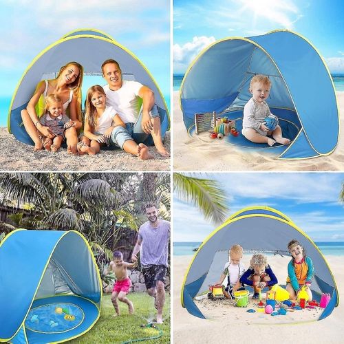 Namiot Plażowy Basen Parawan z Brodzikiem 120cm - Idealny dla dzieci na Arena.pl