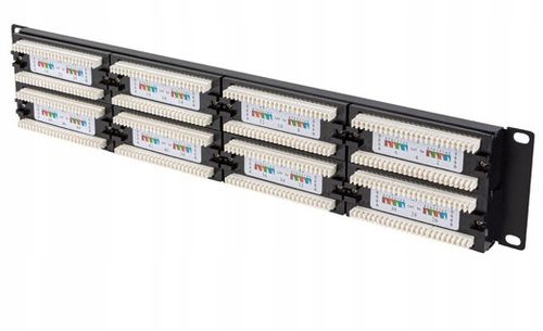 Patch panel Lanberg PPU5-2048-B 48 port 2U 19" kat.5e czarny na Arena.pl