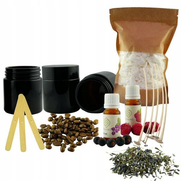 Wosk sojowy Zestaw do robienia świec sojowych DIY zdjęcie 1