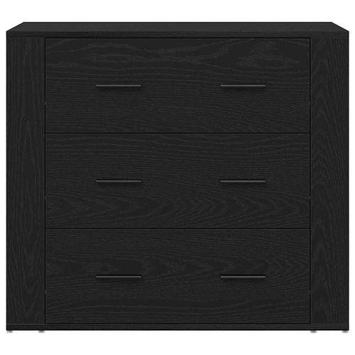 Komoda Czarny Dąb 160 x 33 x 70 cm Materiał drewnopochodny na Arena.pl