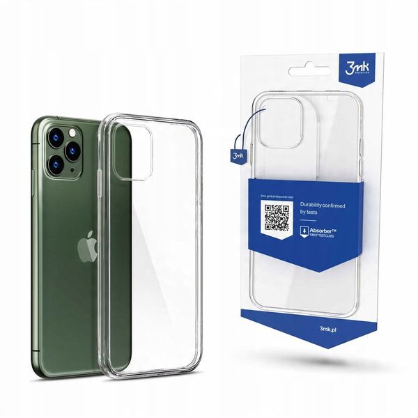 Silikonowe etui na Apple iPhone 11 Pro - 3mk Clear Case zdjęcie 1