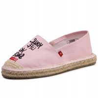Big Star Espadryle damskie różowe materiałowe lekkie wsuwane 37