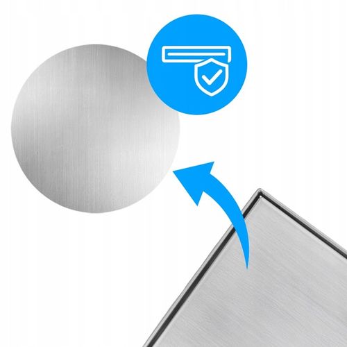 ODPŁYW LINIOWY KWADRATOWY 15x15 CM INOX OBROTOWY NISKI SYFON 360 DL07 FIX na Arena.pl