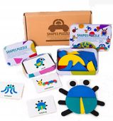 UKŁADANKA MONTESSORI GRA LOGICZNA PUZZLE DREWNIANE