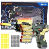 BEZPIECZNY ZABAWKOWY PISTOLET NA MIĘKKIE STRZAŁKI PIANKOWE ZESTAW