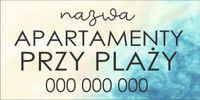 BANER REKLAMOWY projekt 200x100 cm APARTAMENTY