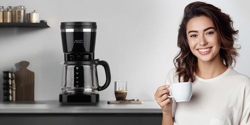 Ekspres przelewowy AOC HCM-082 1,5L 1000W 12 kaw automatyczne na Arena.pl