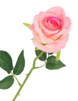 RÓŻA POJEDYNCZA ZAMSZOWA JAK ŻYWA 51CM RÓŻE