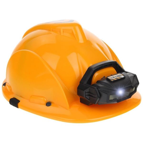 Kask Ochronny Hełm Roboczy Budowlany Latarka LED zdjęcie 3