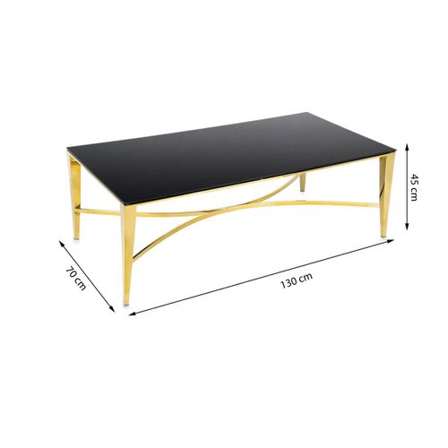 STOLIK KAWOWY RAYS GOLD BLACK na Arena.pl