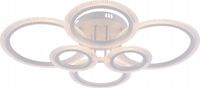 NOWOCZESNY ŻYRANDOL LED 120W BIAŁY RING MINIMALIZM 71cm PILOT VARGO DL1159