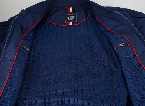 Męska kurtka przejściowa bomberka bez kaptura czerwony WX052 _XL na Arena.pl