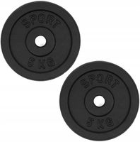 Obciążenie żeliwne talerz 2x5kg zestaw 10kg 31mm