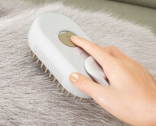 SZCZOTKA PAROWA DLA PSA KOTA ZWIERZĄT DOZOWNIK SIERŚĆ UCHWYT ELEKTRYCZNA na Arena.pl