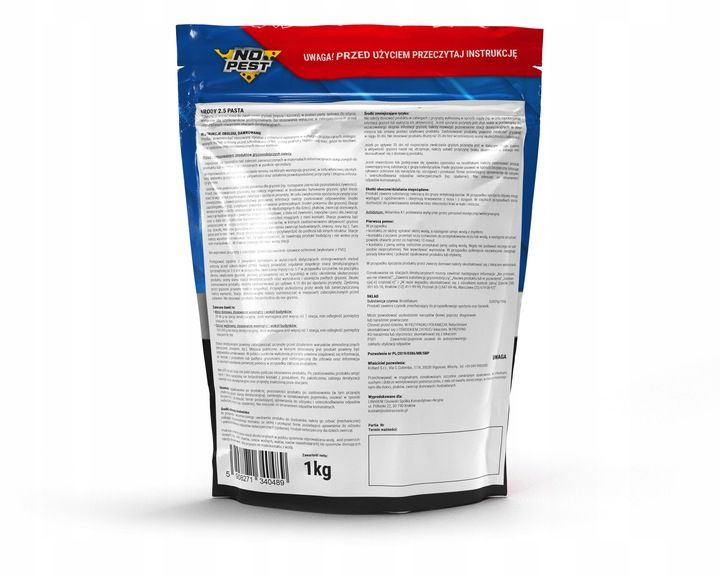 TRUTKA NA MYSZY SZCZURY I INNE GRYZONIE 5KG ŚRODEK PASTA NIEBIESKA NO PEST zdjęcie 8