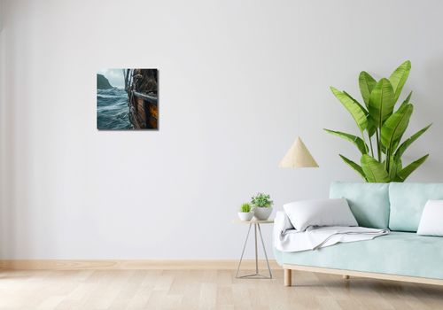 Obraz 40x40cm Statek na Falach na Arena.pl