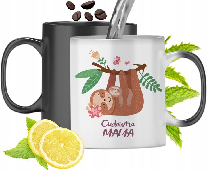 Kubek Magiczny Dla Mamy Zmieniający Kolor Z Nadrukiem Ze Zdjęciem zdjęcie 1