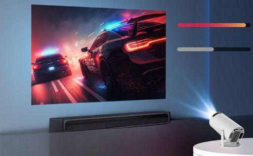 MINI PROJEKTOR SMART RZUTNIK FULL HD Z GŁOŚNIKIEM ANDROID TV WIFI BLUETOOTH na Arena.pl