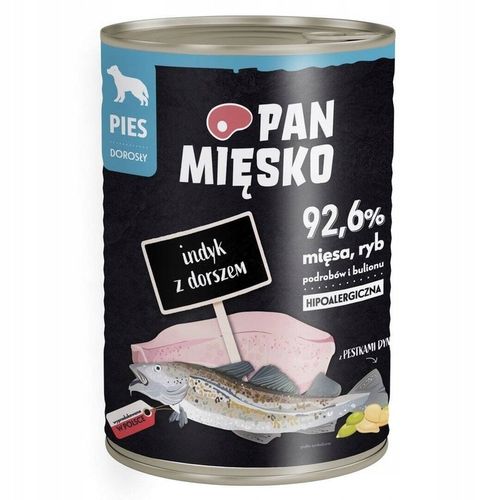 PAN MIĘSKO PAKO MIX KARMA MOKRA DLA PSA MIX 6 SMAKÓW PUSZKA 12 X 400 G na Arena.pl