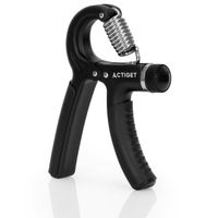 Ściskacz do rąk z regulacją oporu 5 - 60 kg do ćwiczeń dłoni, rehabilitacji czarny